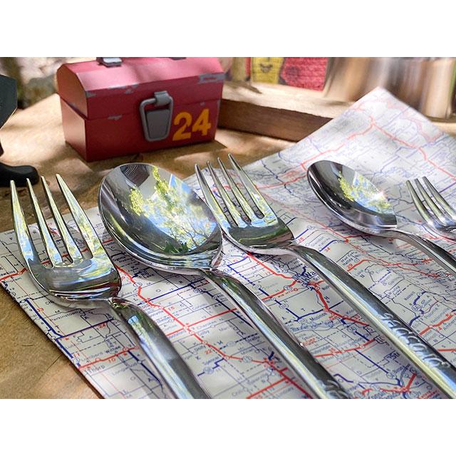 スパナスプーン＆スパナフォーク　（各3サイズ　合計6本セット）　日本製　新潟県燕市　製作工房武田　プロスペック　PROSPEC |  | 04