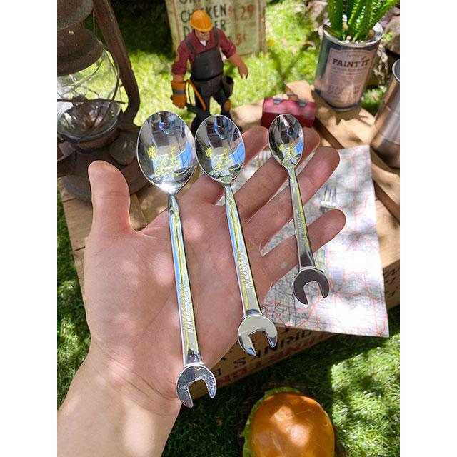 スパナスプーン＆スパナフォーク　（各3サイズ　合計6本セット）　日本製　新潟県燕市　製作工房武田　プロスペック　PROSPEC |  | 07