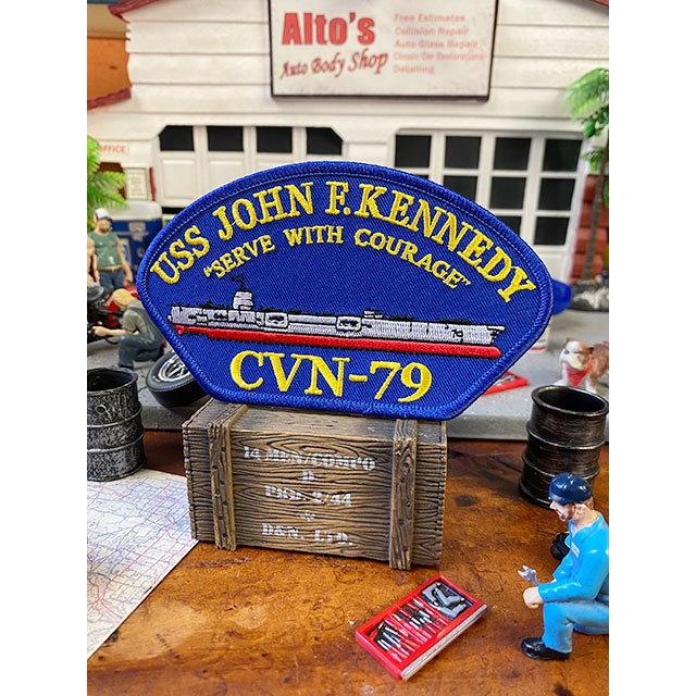 U.S.ネイビー 空母ジョン F ケネディ ミリタリーワッペン （CVN-79