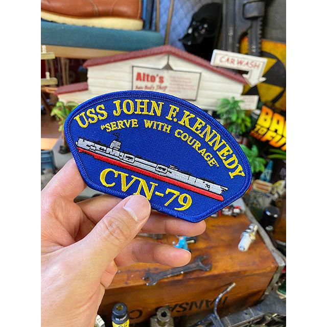 U.S.ネイビー 空母ジョン F ケネディ ミリタリーワッペン （CVN-79