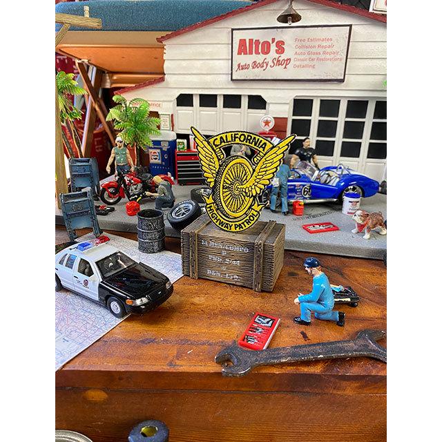 アメリカンポリス　ワッペン　（カリフォルニア・ハイウェイ・パトロール/8.5cm/Lサイズ）　■　アメリカン雑貨　アメリカ雑貨 |  | 01