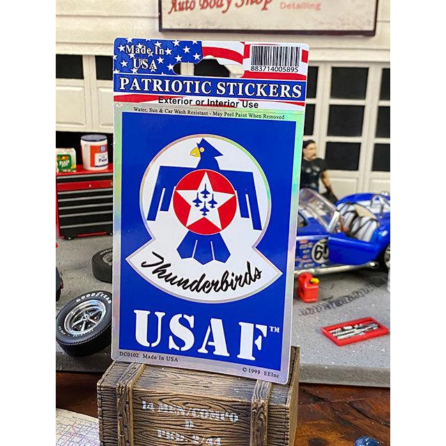 ミリタリープリズムステッカー　スクエア/Sサイズ　（U.S.エアフォース　サンダーバーズ）　■ アメリカン雑貨 アメリカ雑貨 | 