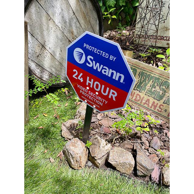Swann　スワン　ホームセキュリティサイン　（ステッカー4枚付属）　■　アメリカン雑貨　アメリカ雑貨 |  | 02