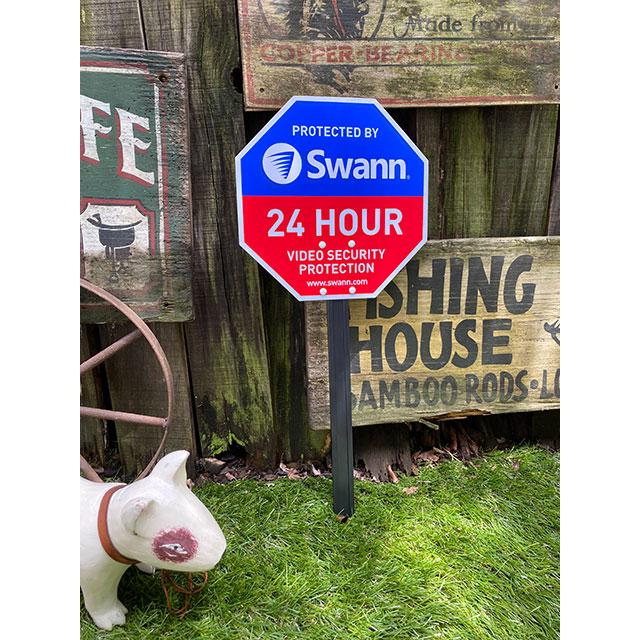 Swann　スワン　ホームセキュリティサイン　（ステッカー4枚付属）　■　アメリカン雑貨　アメリカ雑貨 |  | 04