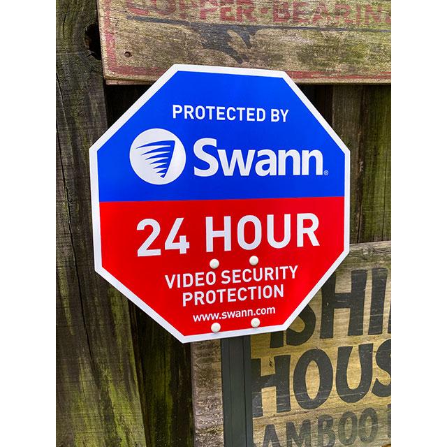 Swann　スワン　ホームセキュリティサイン　（ステッカー4枚付属）　■　アメリカン雑貨　アメリカ雑貨 |  | 06