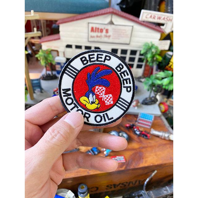 ロードランナー　ワッペン　（ビーピビープモーターオイル）　■　アメリカン雑貨　アメリカ雑貨 |  | 02