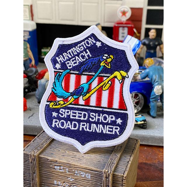 ロードランナー　ワッペン　（星条旗シールドシェイプ）　■　アメリカン雑貨　アメリカ雑貨 | 