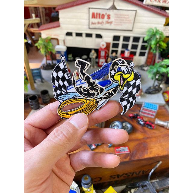 ロードランナー　ワッペン　（チェッカーフラッグダッシュ）　■　アメリカン雑貨　アメリカ雑貨 |  | 02