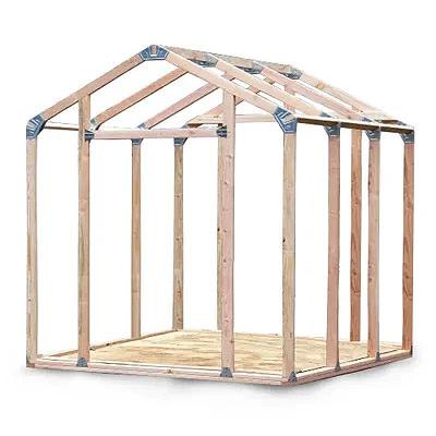 自分で作るガレージ小屋DIYキット　イージービルダー　シェッドキット　（ピークスタイル）　EZ　BUILDER　※材木は別売 | 