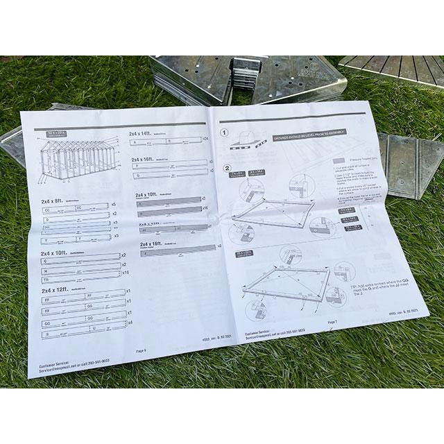 自分で作るガレージ小屋DIYキット　イージービルダー　シェッドキット　（ピークスタイル）　EZ　BUILDER　※材木は別売 |  | 10