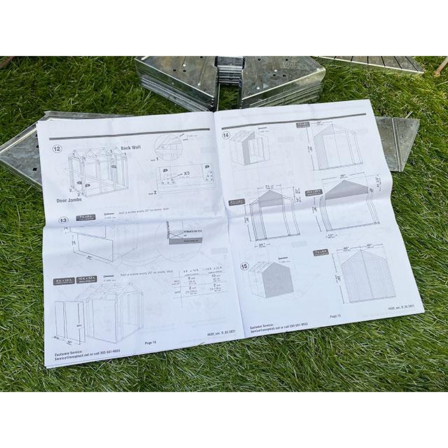 自分で作るガレージ小屋DIYキット　イージービルダー　シェッドキット　（ピークスタイル）　EZ　BUILDER　※材木は別売 |  | 12