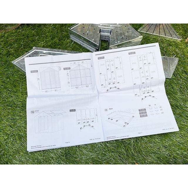 自分で作るガレージ小屋DIYキット　イージービルダー　シェッドキット　（ピークスタイル）　EZ　BUILDER　※材木は別売 |  | 13