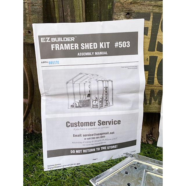 自分で作るガレージ小屋DIYキット　イージービルダー　シェッドキット　（ピークスタイル）　EZ　BUILDER　※材木は別売 |  | 06