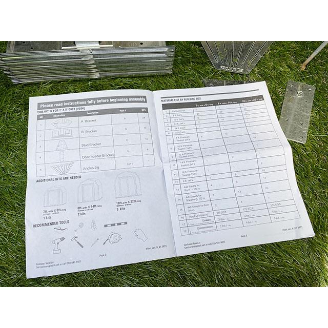 自分で作るガレージ小屋DIYキット　イージービルダー　シェッドキット　（バーンスタイル）　EZ　BUILDER　※材木は別売 |  | 07