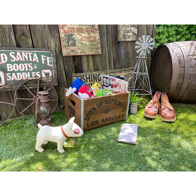 7UP木箱 クレートボックス □ アメリカン雑貨 アメリカ雑貨