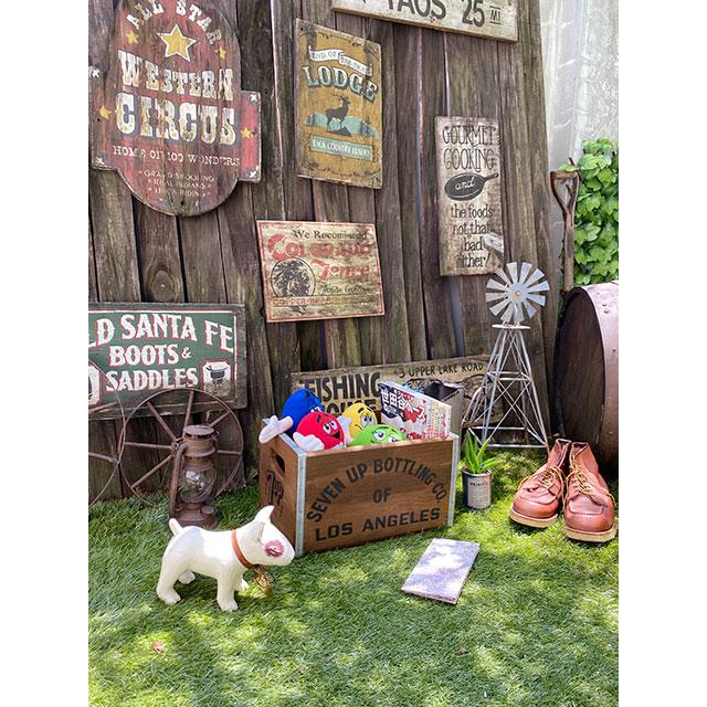 7UP木箱 クレートボックス □ アメリカン雑貨 アメリカ雑貨