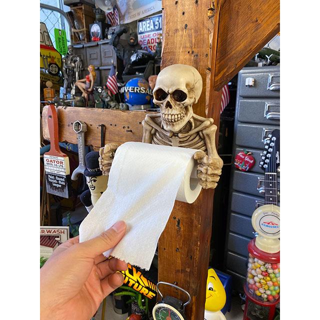 スカルトイレットペーパーホルダー ■ パーティー 飾り アメリカ雑貨 爆買 |  | 03