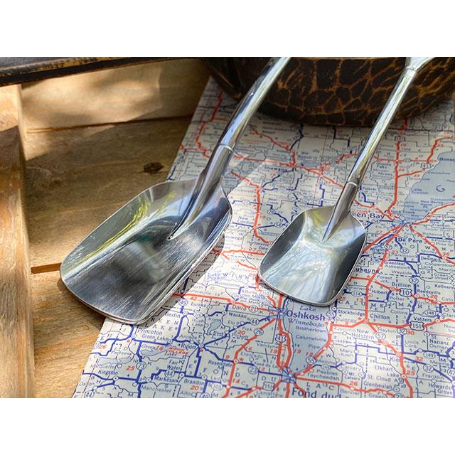 角スコップスプーン　（SサイズとLサイズの2本セット）　向井理ドラマ「ハングリー」に登場　日本製　新潟県燕市　製作工房武田 |  | 03