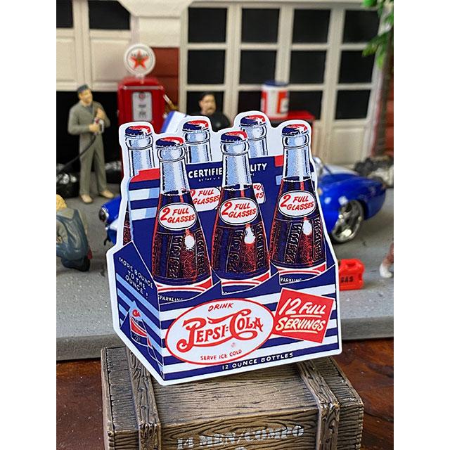 ペプシ　オフィシャルロゴステッカー　（6パックカートンボックス）　■　アメリカン雑貨　アメリカ雑貨 | 