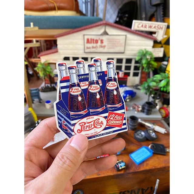 ペプシ　オフィシャルロゴステッカー　（6パックカートンボックス）　■　アメリカン雑貨　アメリカ雑貨 |  | 02