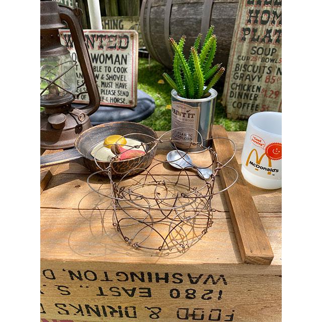 好きなカタチに変形できる！カントリーワイヤーバスケット ■ アメリカン雑貨 アメリカ雑貨 | 