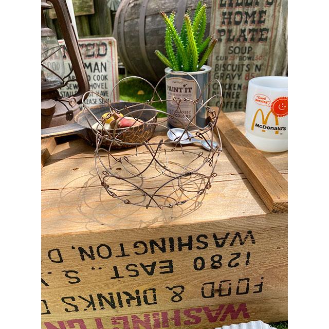 好きなカタチに変形できる！カントリーワイヤーバスケット ■ アメリカン雑貨 アメリカ雑貨 |  | 08
