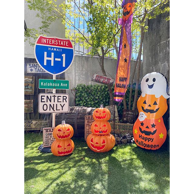 ハロウィン　ダブルパンプキンランタン　LLサイズ　全長45cm　■ アメリカン雑貨 アメリカ雑貨 パーティー 飾り |  | 07