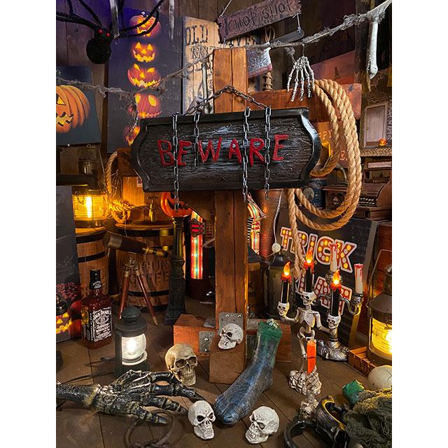 センサーで反応して動く！ムービングサインボード　（警告）　■　パーティー　飾り　アメリカ雑貨 |  | 05