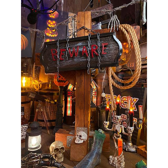 センサーで反応して動く！ムービングサインボード　（警告）　■　パーティー　飾り　アメリカ雑貨 |  | 07