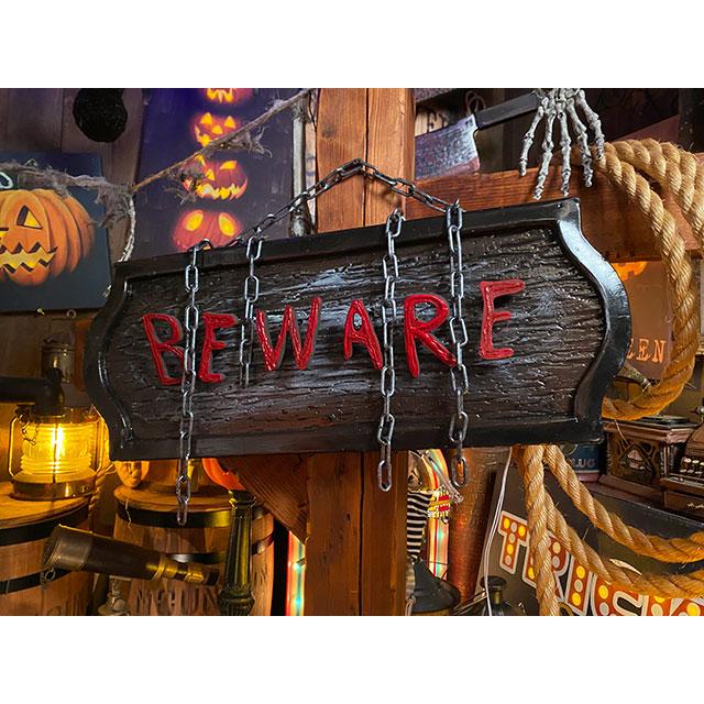 センサーで反応して動く！ムービングサインボード　（警告）　■　パーティー　飾り　アメリカ雑貨 |  | 09