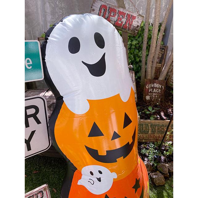 3連パンプキンゴースト　ビニールディスプレイ ■ パーティー 飾り アメリカ雑貨 ハロウィン |  | 02