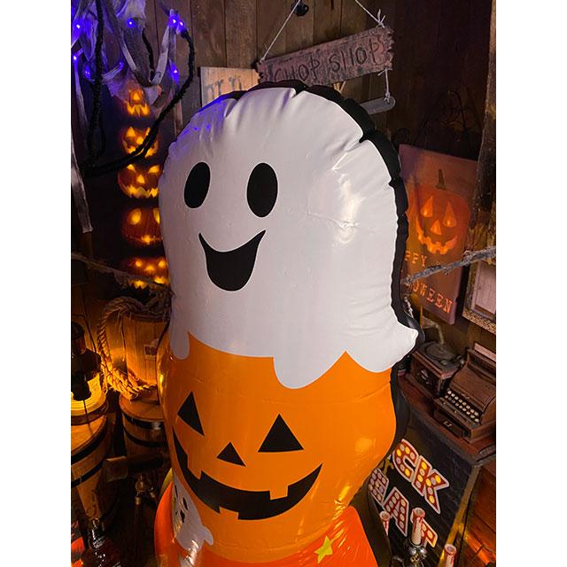 3連パンプキンゴースト　ビニールディスプレイ ■ パーティー 飾り アメリカ雑貨 ハロウィン |  | 09