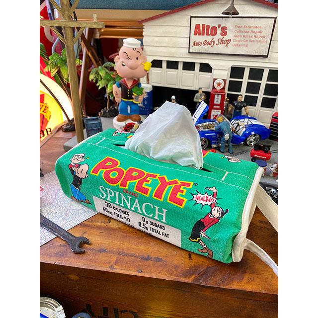 ポパイ　ティッシュカバー ■ アメリカン雑貨 アメリカ雑貨 ティッシュケース ティッシュボックス | 