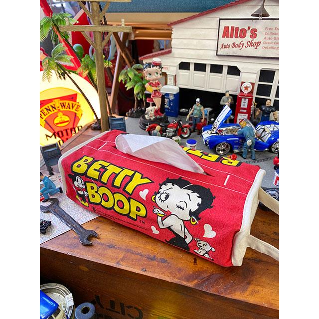 ベティ・ブープ　ティッシュカバー　（レッド）　■　アメリカン雑貨　アメリカ雑貨　ティッシュケース　ティッシュボックス | 