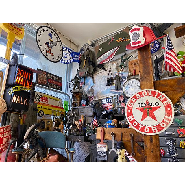 テキサコ　ラウンド型　ブリキ看板　（ヴィンテージスタイル）　■　アメリカン雑貨　アメリカ雑貨 |  | 03