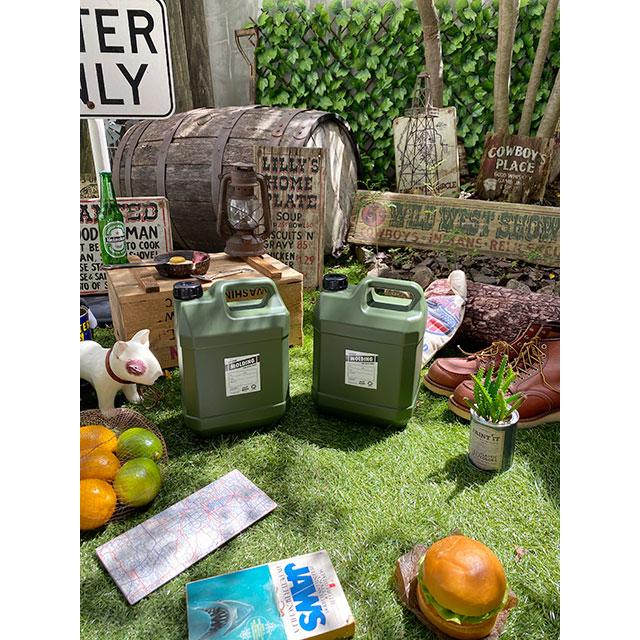 モールディング　ウォータータンク　4L+5L　大小2個セット　（カーキ）　■　アメリカン雑貨　アメリカ雑貨 爆買 |  | 10