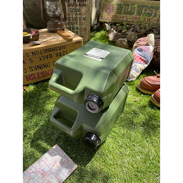 モールディング　ウォータータンク　4L+5L　大小2個セット　（カーキ）　■　アメリカン雑貨　アメリカ雑貨 爆買 |  | 01