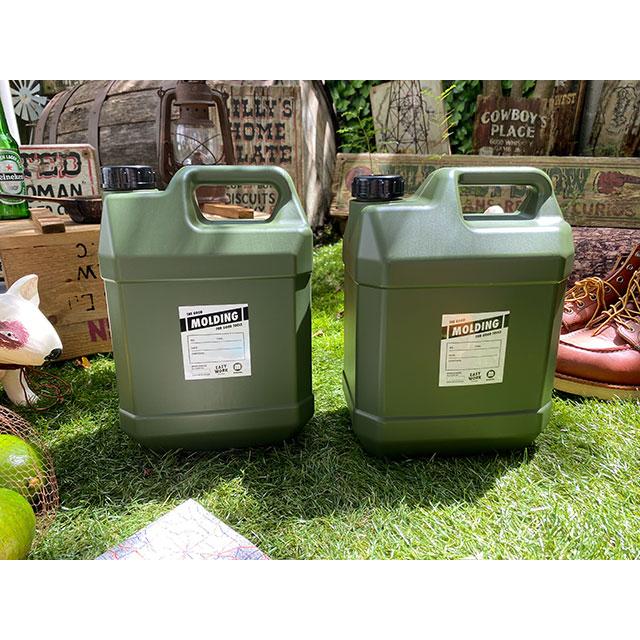 モールディング　ウォータータンク　4L+5L　大小2個セット　（カーキ）　■　アメリカン雑貨　アメリカ雑貨 爆買 |  | 03
