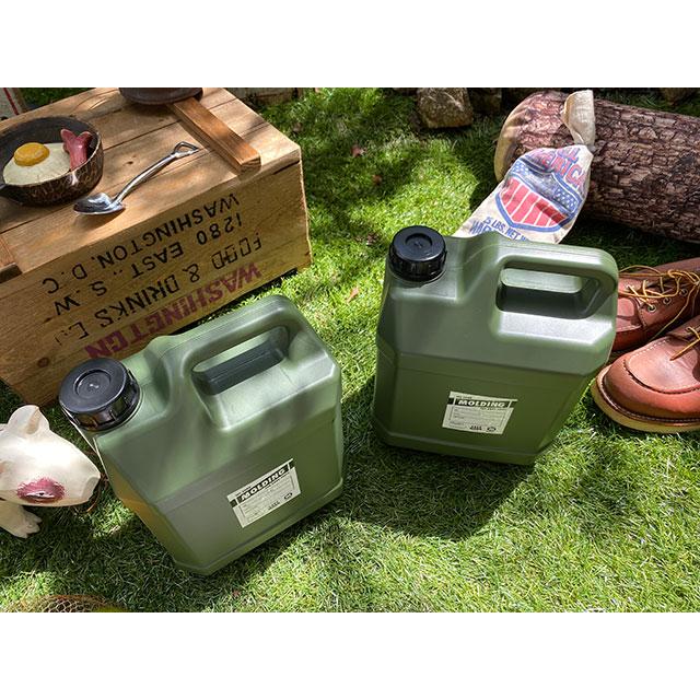 モールディング　ウォータータンク　4L+5L　大小2個セット　（カーキ）　■　アメリカン雑貨　アメリカ雑貨 爆買 |  | 04