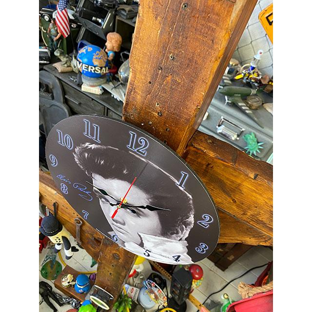 エルヴィス・プレスリー ウッドウォールクロック □ アメリカン雑貨