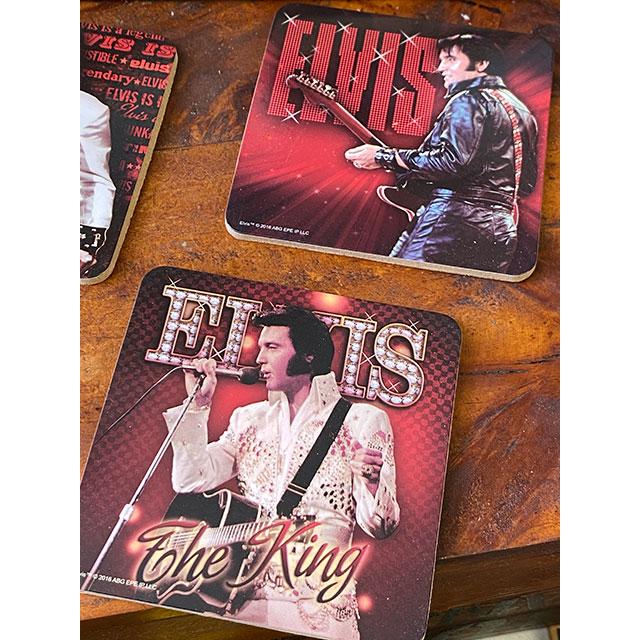エルヴィス・プレスリー　コースター　4枚セット ■ アメリカン雑貨 アメリカ雑貨 |  | 02