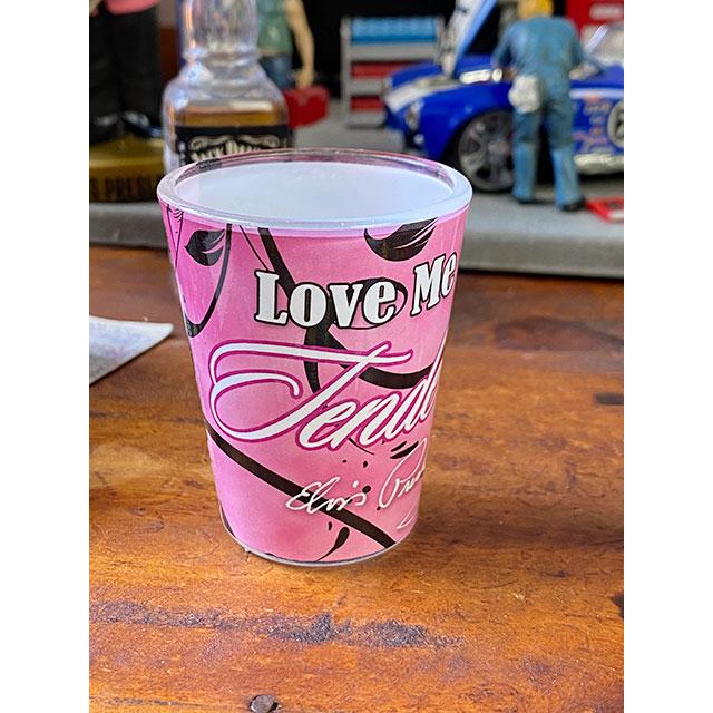 エルヴィス・プレスリー　ショットグラス　（ラブミーテンダー）　■　アメリカン雑貨　アメリカ雑貨 |  | 02