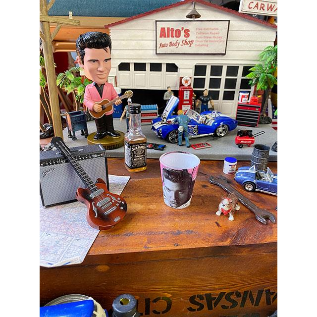 エルヴィス・プレスリー　ショットグラス　（ラブミーテンダー）　■　アメリカン雑貨　アメリカ雑貨 |  | 04