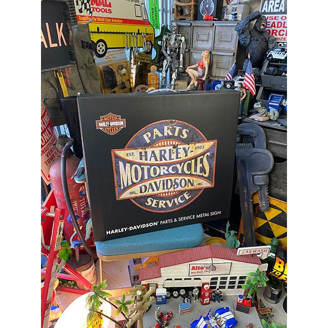 ハーレーダビッドソン　パーツ＆サービス　3Dメタルサイン ■ アメリカン雑貨 アメリカ雑貨 | Harley Davidson | 11