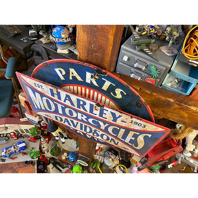 ハーレーダビッドソン　パーツ＆サービス　3Dメタルサイン ■ アメリカン雑貨 アメリカ雑貨 | Harley Davidson | 01