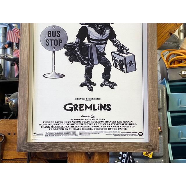 ポスターフレーム　（グレムリン/ストライプ/バスストップ）　ポスター＆木製フレームのセット ■ アメリカン雑貨 アメリカ雑貨 |  | 02