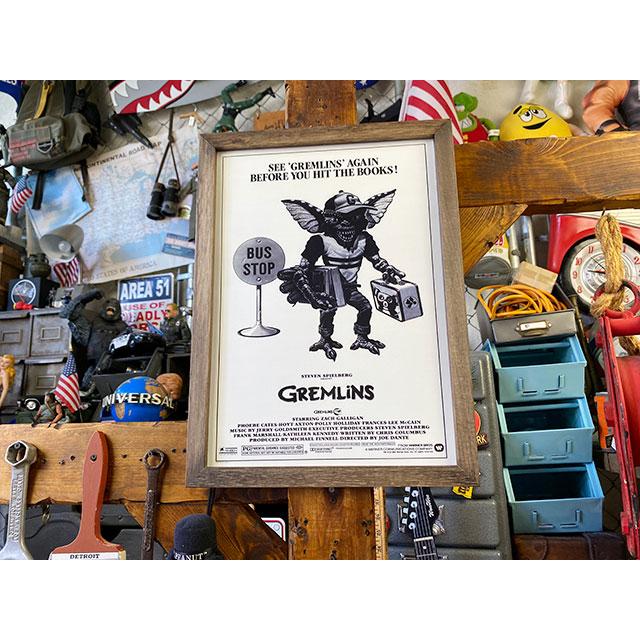 ポスターフレーム　（グレムリン/ストライプ/バスストップ）　ポスター＆木製フレームのセット ■ アメリカン雑貨 アメリカ雑貨 |  | 06