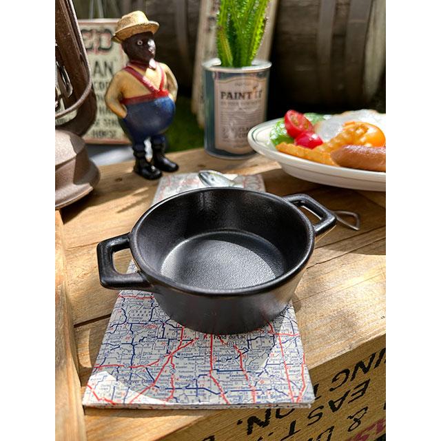 ワンダーフォーゲル　スキレットみたいな陶器製ミニボウル　（両手タイプ）　■ アメリカン雑貨 アメリカ雑貨 | 