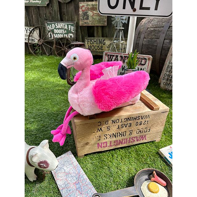 ピンクフラミンゴ ティッシュカバー □ アメリカン雑貨 アメリカ雑貨