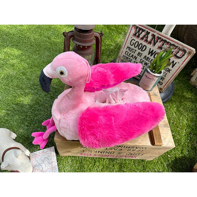 ピンクフラミンゴ ティッシュカバー □ アメリカン雑貨 アメリカ雑貨